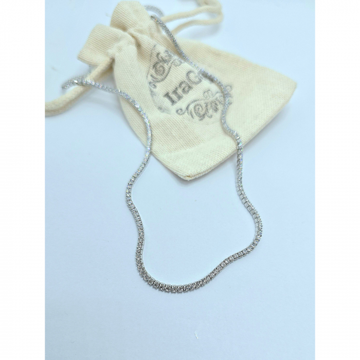 Colier Tenis din Argint 925 cu Cristale Zirconia Transparente – 7.21 g, 38-43 cm [2]