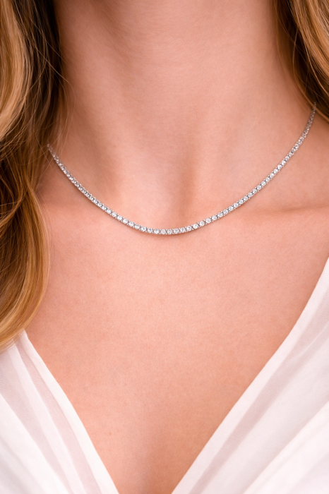 Colier Tennis din argint 925 cu zirconii – strălucire continuă, eleganță absolută [2]