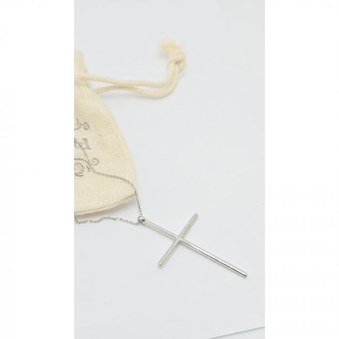 Lanț Cruce din Argint 925 fără Pietre – 3.02 g, 40-45 cm [3]