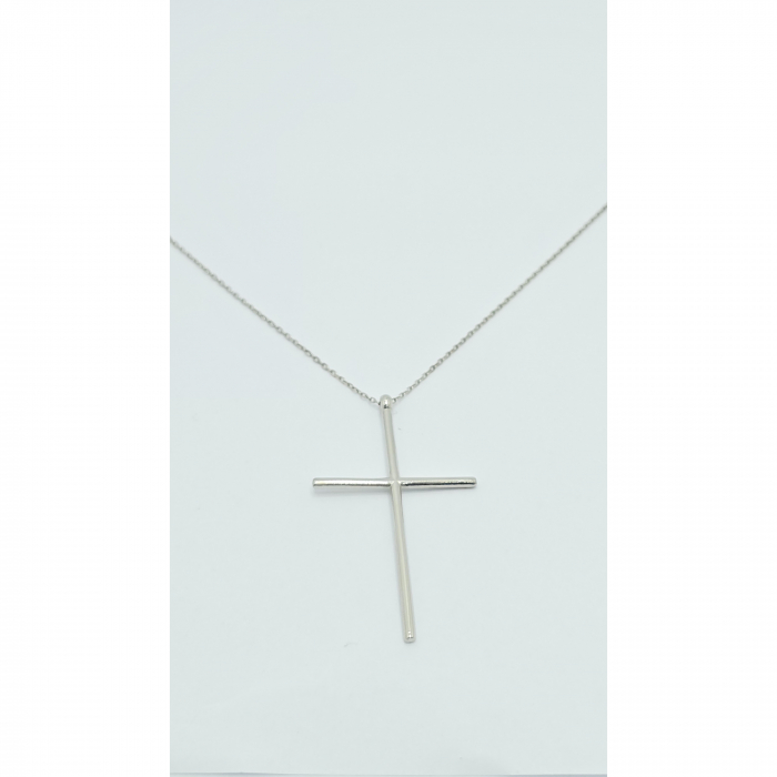 Lanț Cruce din Argint 925 fără Pietre – 3.02 g, 40-45 cm [4]