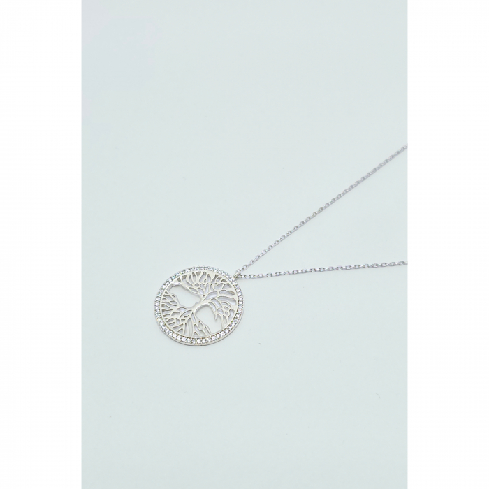 Lanț Copacul Vieții din Argint 925 cu Cristale Zirconia – 3.31 g, 42-47 cm [4]