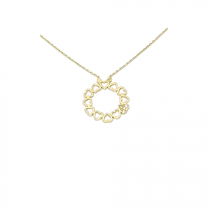 Lant din Aur 14 kt cu inimioare , 2.04 gr [1]
