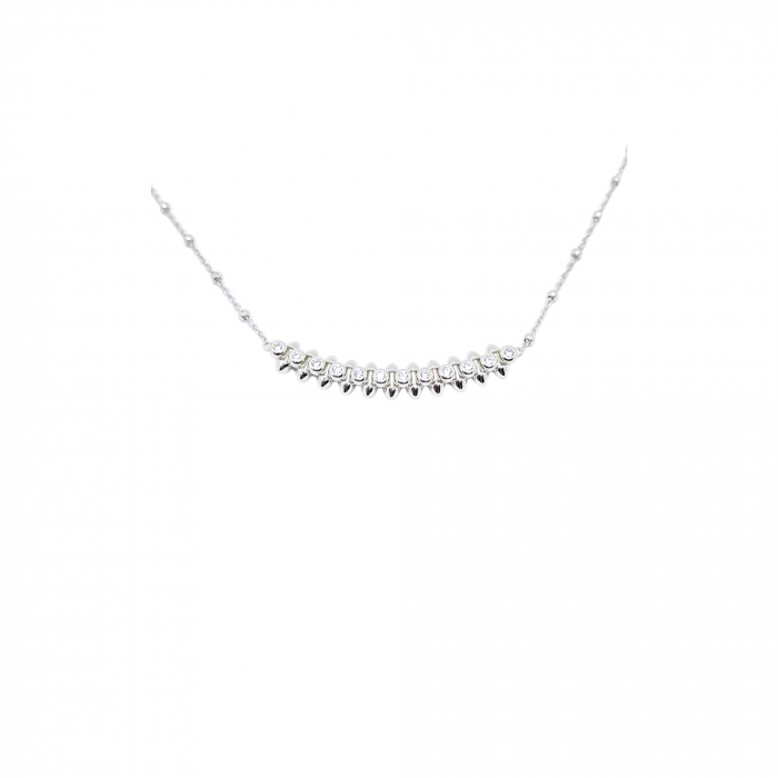 Lanț Elegant din Argint 925 cu Cristale Zirconia – 7.71 g, 40-45 cm [1]