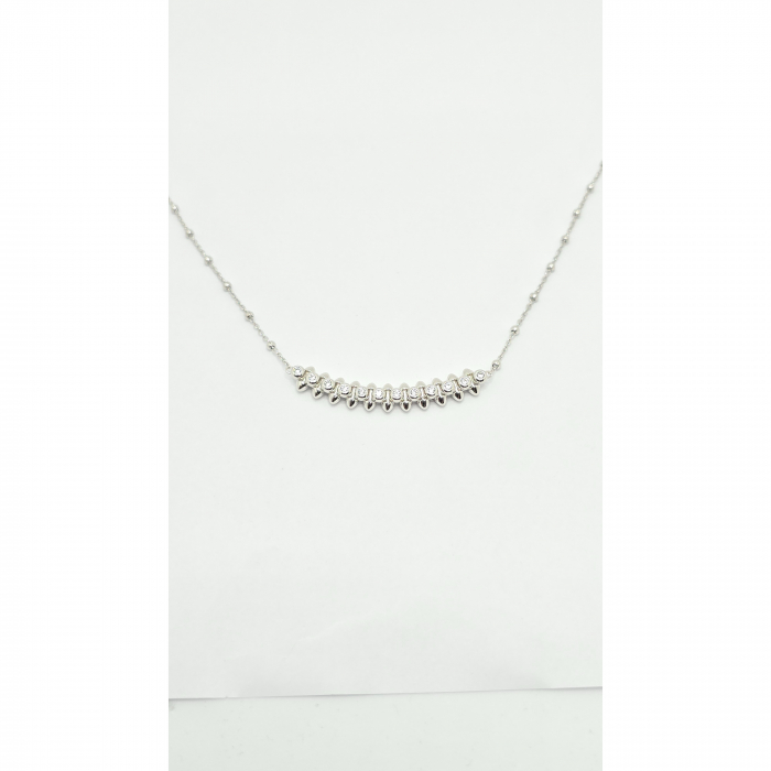 Lanț Elegant din Argint 925 cu Cristale Zirconia – 7.71 g, 40-45 cm [4]