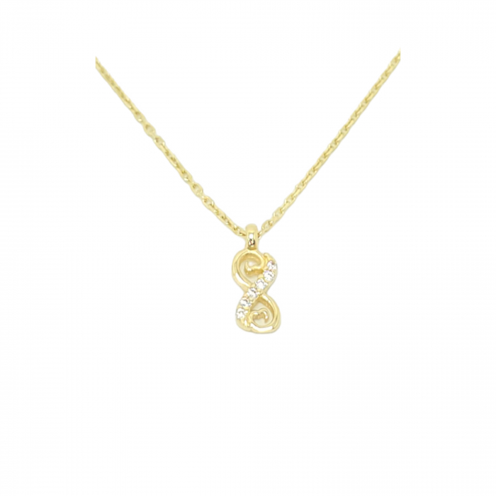 Lant Infinit din Aur 14 kt , pietre zirconia ,2.57 gr [1]