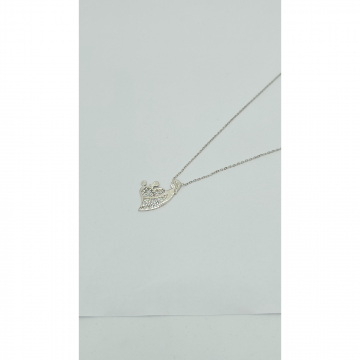 Lanț Mamă cu Fetiță și Băiețel din Argint 925 cu Cristale Zirconia – 2.60 g, 40-46 cm [4]