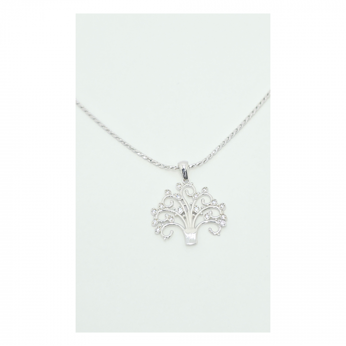 Medalion Copacul Vieții din Argint 925 cu Cristale Zirconia – 4.19 g [4]
