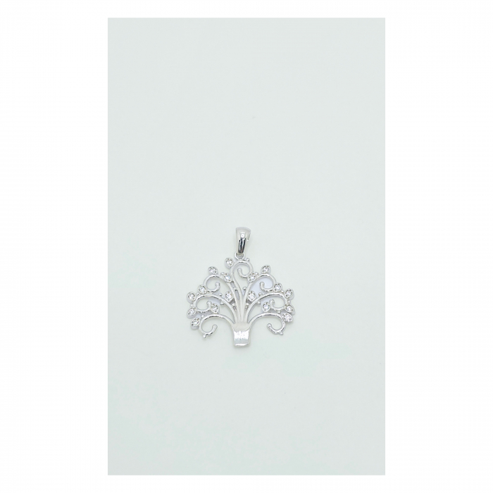Medalion Copacul Vieții din Argint 925 cu Cristale Zirconia – 4.19 g [3]
