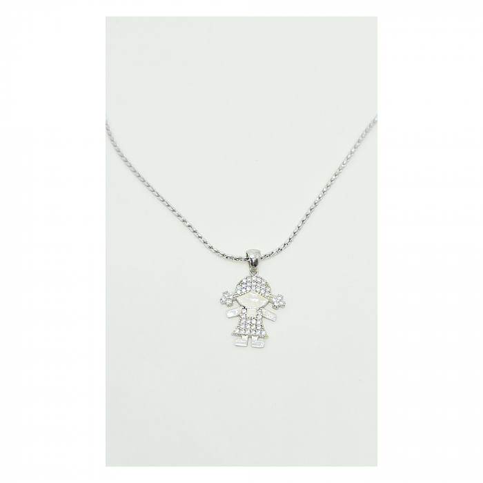 Medalion Fetiță din Argint 925 cu Cristale Zirconia – 1.97 g [4]