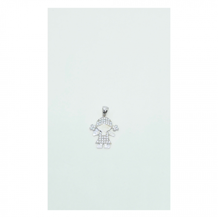 Medalion Fetiță din Argint 925 cu Cristale Zirconia – 1.97 g [3]
