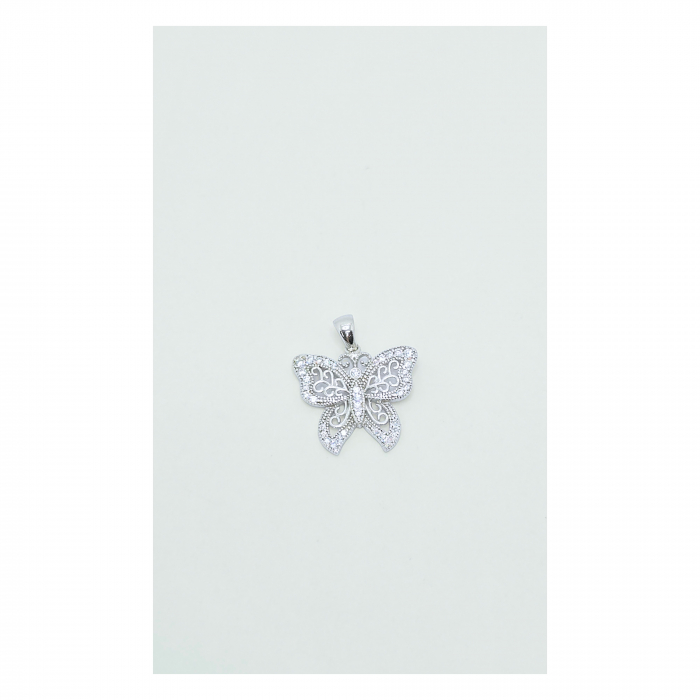 Medalion Fluturaș din Argint 925 cu Cristale Zirconia – 1.97 g [3]