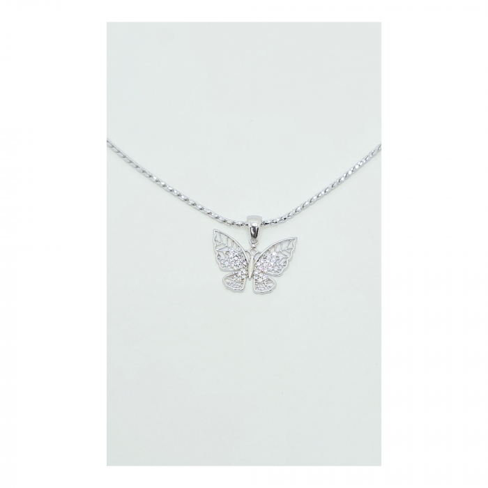Medalion Fluturaș din Argint 925 cu Cristale Zirconia – 1.19 g [4]