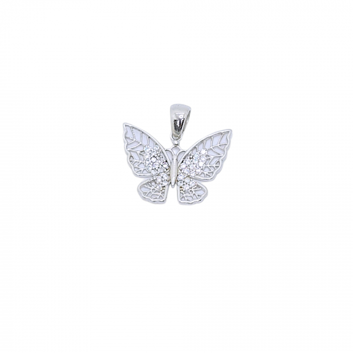 Medalion Fluturaș din Argint 925 cu Cristale Zirconia – 1.19 g [1]