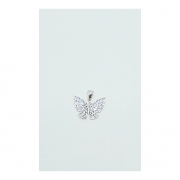 Medalion Fluturaș din Argint 925 cu Cristale Zirconia – 1.19 g [3]