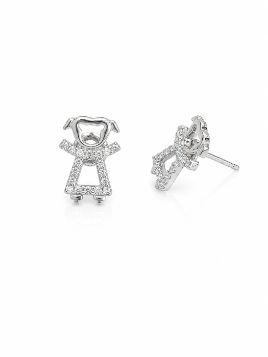 Set cu Fetițe din Argint 925 cu Pietre Zirconia – 3.30 g [2]