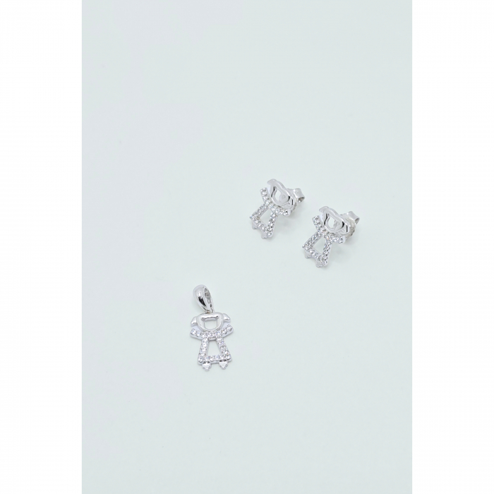 Set cu Fetițe din Argint 925 cu Pietre Zirconia – 3.30 g [4]