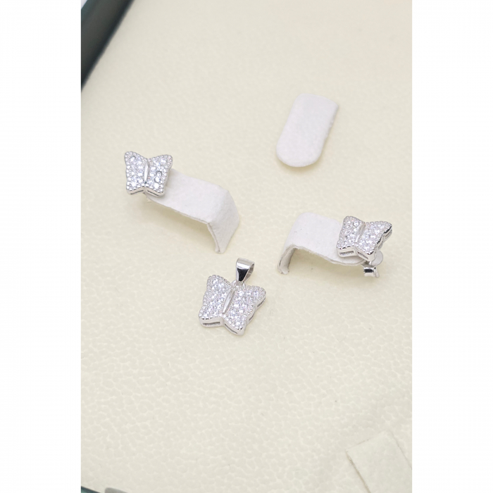 Set cu Fluturaș din Argint 925 cu Cristale Zirconia – 3.38 g [5]