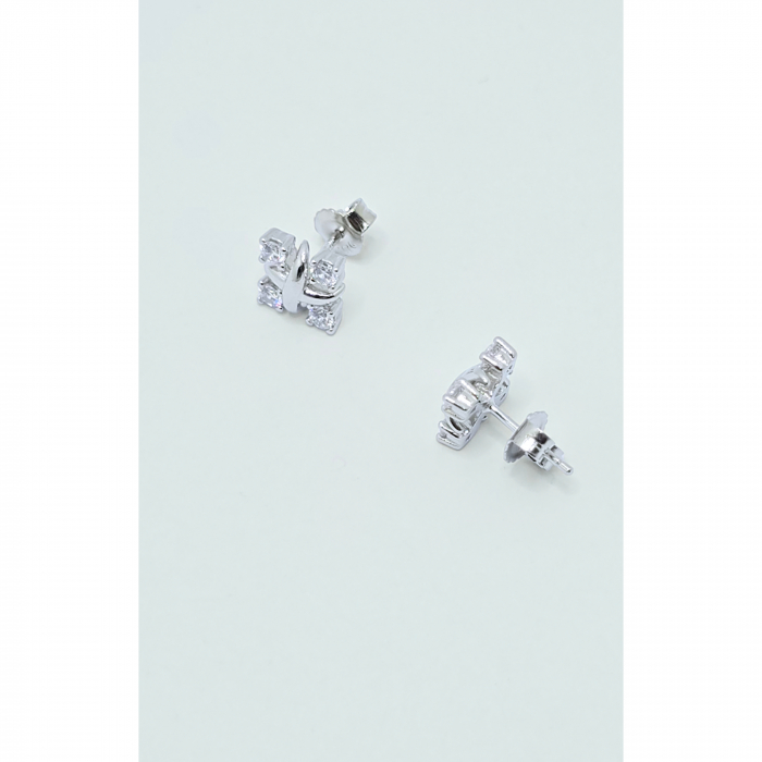 Set cu Formă Pătrată din Argint 925 cu Cristale Zirconia – 4.24 g [3]