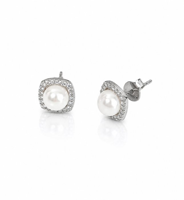Set Elegant din Argint 925 cu Perle de Cultură și Cristale Zirconia – 3.24 g [2]