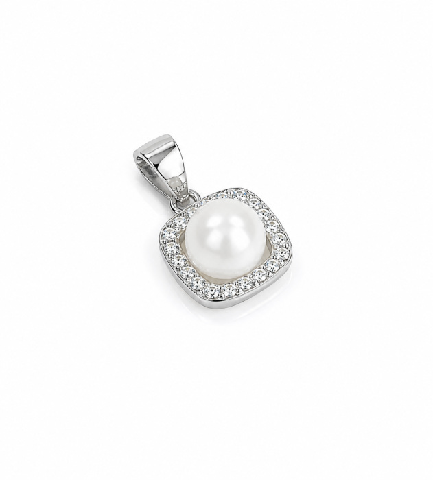 Set Elegant din Argint 925 cu Perle de Cultură și Cristale Zirconia – 3.24 g [3]