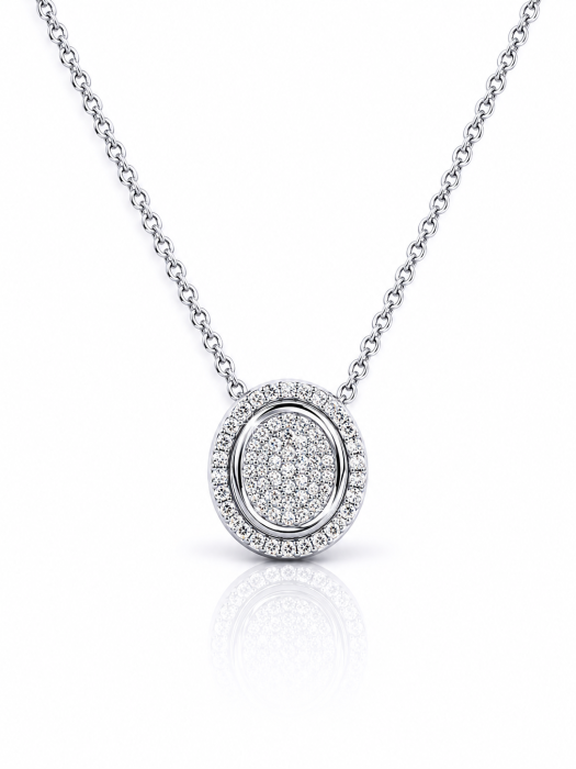 Set Elegant din Argint 925 cu Zirconii Strălucitoare – Colier și Cercei [3]