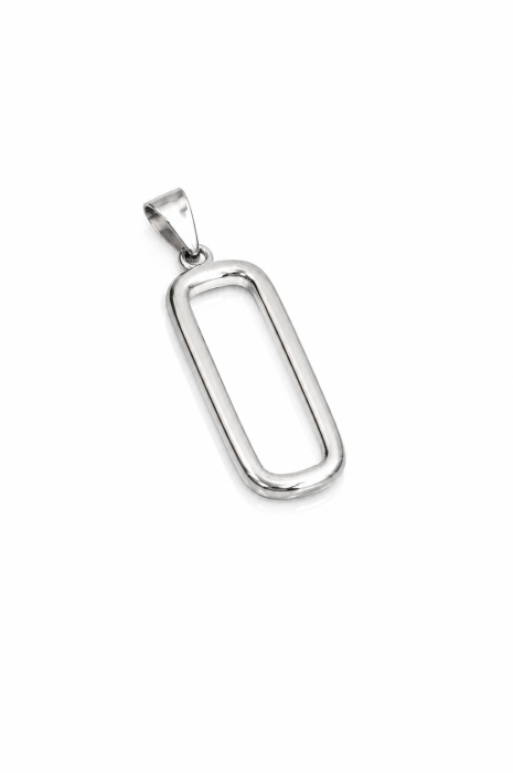 Set Minimalist Geometric din Argint 925 – Medalion, Inel și Cercei [4]