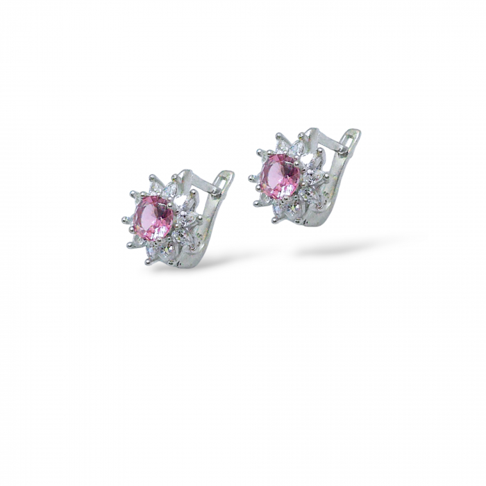 Set din Argint 925 cu Cristale Zirconia Roz – 8.92 g [2]