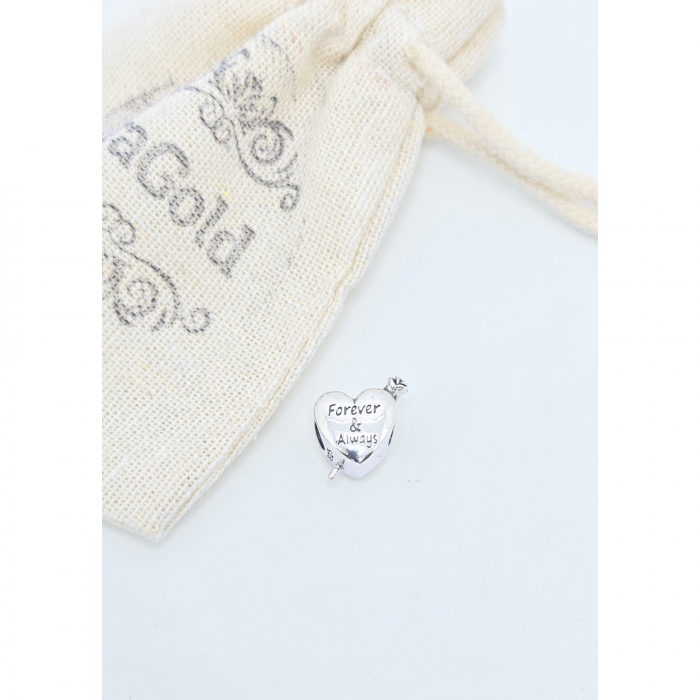 Talisman Inimioară din Argint 925 cu Cristale Zirconia – 3.12 g [2]
