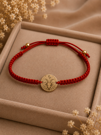 Brățară cu Zodie din Aur 14K, Reglabilă, Personalizabilă [3]