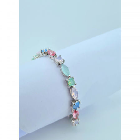 Brățară din Argint 925 cu Pietre Colorate – 10.76 g, 19 cm [3]