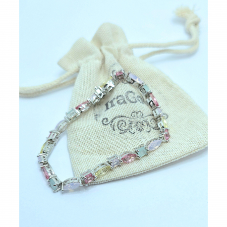 Brățară din Argint 925 cu Cristale Colorate – 10.17 g, 17 cm [1]