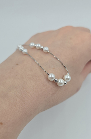 Brățară din argint 925 cu perle – model delicat elegant [1]