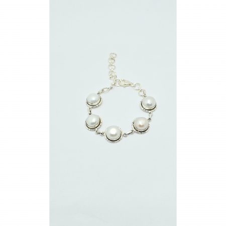 Brățară din Argint 925, Model Antichizat cu Perle – 16,35 g [2]