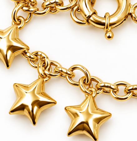 Brățară din Aur 14K cu 13 Steluțe – Model Elegant și Strălucitor [1]