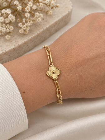 Brățară din Aur 14K cu Medalion Trifoi Elegant [1]