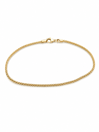 Bratari din aur - Brățară din aur galben 14K cu model împletit – 19 cm