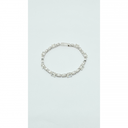 Brățară Elegantă din Argint 925 cu Cristale Ovale Transparente – 18 cm, 12,37 g [3]