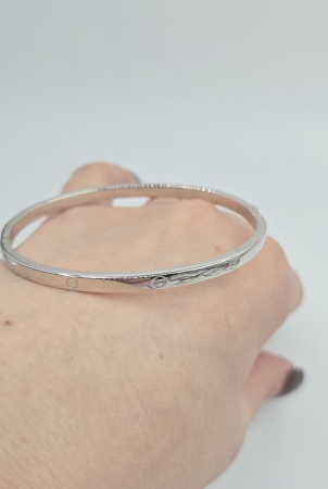 Brățară fixă din argint 925 tip bangle cu design minimalist [1]