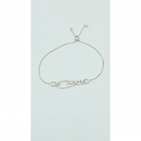 Brățară Reglabilă din Argint 925 cu Cristale Zirconia – 2,38 g [3]