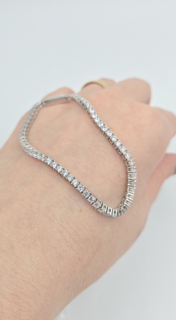 Brățară tenis din argint 925 cu zirconii – model clasic elegant [1]