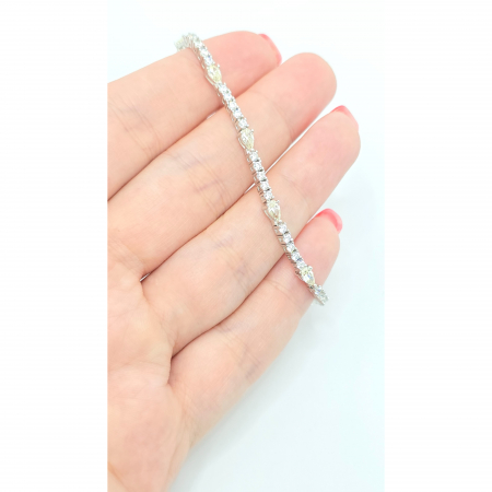 Brățară Tennis Elegantă din Argint 925 cu Pietre Zirconia – 18 cm, 7,88 g [2]