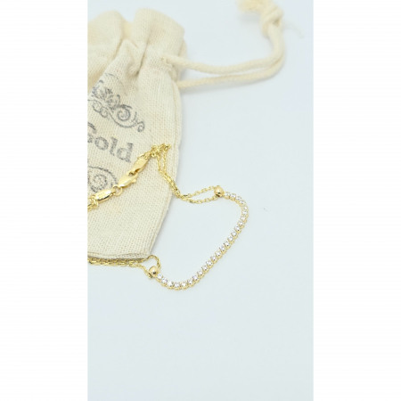 Bratara Tennis din Aur 14kt , pietre zirconia, 2.59 gr [1]