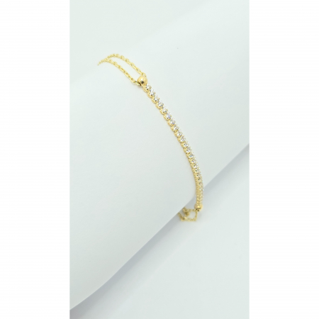 Bratari din aur - Bratara Tennis din Aur 14kt , pietre zirconia, 2.59 gr