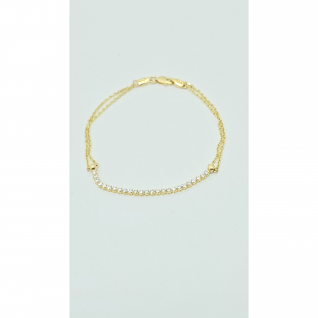 Bratara Tennis din Aur 14kt , pietre zirconia, 2.59 gr [2]