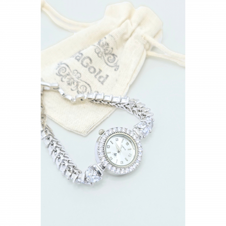 Ceas din Argint 925 cu Pietre Zirconia – 35,35 g [1]