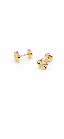 Cercei copii Delicați cu Model Decorativ din Aur 14K – 6 mm [2]