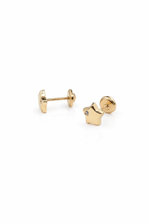 Cercei copii  „Steluță Strălucitoare mare” din Aur 14K – 6 mm [1]