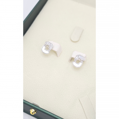 Cercei cu Sidef din Argint 925 – 1.96 g, 1.3 cm [2]