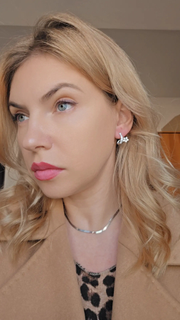 Cercei din Argint 925 cu Zirconia – 2.86 g, 2 cm [2]