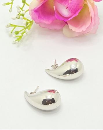 Cercei din argint - Cercei Lacrima din Argint 925 fara pietre – 6.89 g, 4 cm